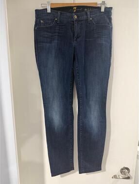 7 For All Mankind The Skinny Jeans Womens Size 28x27